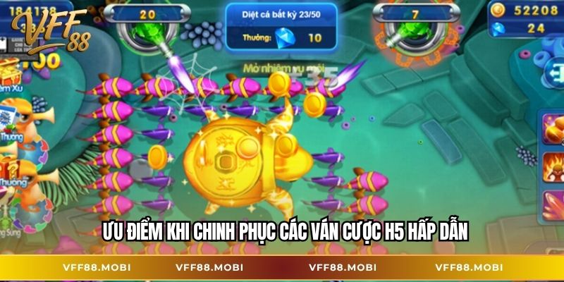 Ưu điểm khi chinh phục các ván cược H5 hấp dẫn