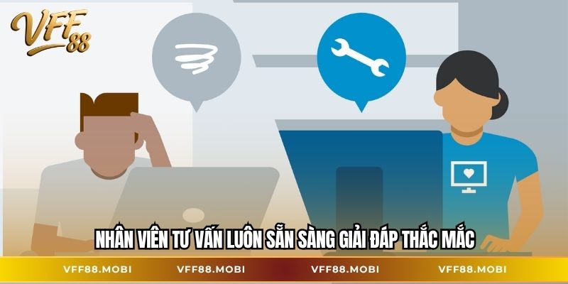 Nhân viên tư vấn luôn sẵn sàng giải đáp thắc mắc